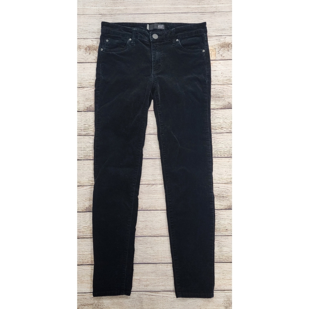 Kut from the Kloth Black Corduroy Pants‎ Size 4